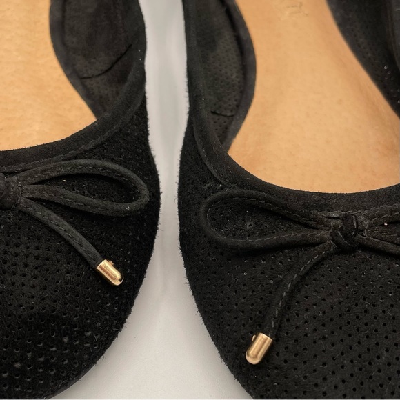 NWOT Aldo Black Size 8.5 Flats with Bow and Gold Detail - Picture 4 of 5